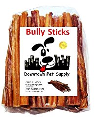 6″ BULLY STICKS – Free Range Standard Regular Thick Select 6 inch (10 Pack), by Downtown Pet Supply