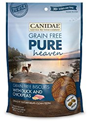 CANIDAE Grain Free PURE Heaven Dog Biscuits with Duck & Chickpeas, 11 oz.