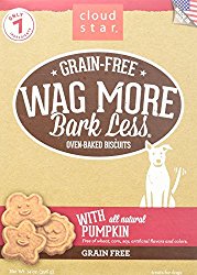 Cloud Star Wag More Oven Baked Grain Free Biscuits – 14 ounce Pumpkin