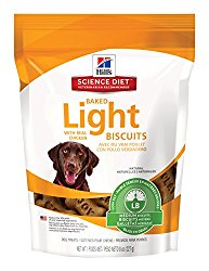 Hill’s Science Diet 8 oz Baked Light Biscuits with Real Chicken Medium Dog Treat, Medium