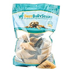 Natural Cow Hooves Dental Dog Chews by Best Bully Sticks (25 count Value Pack) Made from Free Range, Grass Fed Cattle and Free of Any Hormones or Chemicals – Hand Inspected and USDA/FDA Approved