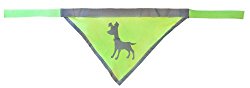 Alcott Essentials Visibility Dog Bandana, Large, Neon Yellow with Reflective Accents