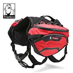 Dog.Dog.Cat. Super High Performance Precise Fitting Dog Backpack with removable pack and precise fit dog harness. (Large)