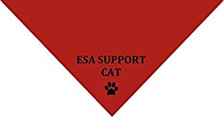 “Emotional Support Cat” Bandana – Red