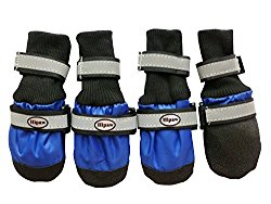 HiPaw Waterproof Dog Boots Paws Protector With Reflective Strap Size S M L XL XXL