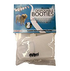 Nooby’s Waterproof Dog Boots 8 PK – Multi-Use Reusable Disposable Maximum Protection for Clean and Healthy Paws (L 3.5″ – 4.5″ Width)