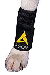 Agon Dog Canine Brace Paw Compression Wrap with 3 Straps, Large/X-Large