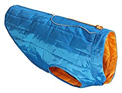 Kurgo Loft Dog Jacket, Medium, Blue/Orange