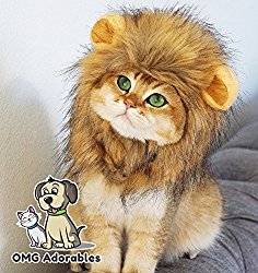 Lion Mane Costume for Cat (Large)
