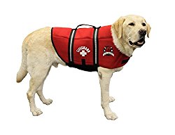 Fido Pet Products Paws Aboard Neoprene Doggy Life Jacket, X-Large, Red