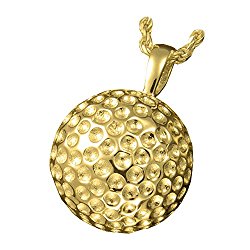 Memorial Gallery 3216 gp Sports Golf Ball Pendant 14K Gold/Sterling Silver Plating Cremation Pet Jewelry