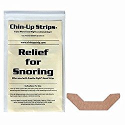 ChinUp Strips reduce loud snoring on the first night, FDA cleared, and patented. Gently help people sleep in peace. Boomerang model for men or women with normal skin and no facial hair (30 pack).