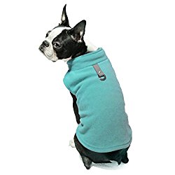 Gooby Every Day Fleece Cold Weather Dog Vest for Small Dogs, Turquoise