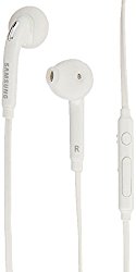 Samsung (2 PACK) OEM Wired 3.5mm White Headset with Microphone, Volume Control, and Call Answer End Button [EO-EG920BW] for Samsung Galaxy S6 Edge+ / S6 / S5, Galaxy Note 5 / 4 / Edge (Bulk Packaging)