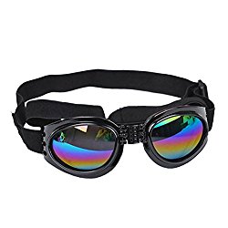 Baishitop Water-Proof Multi-Color Pet Sunglasses Goggles 13.22 lbs above Dog Sunglasses (Black)