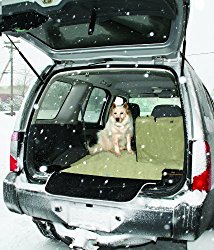 Kurgo Waterproof Car and SUV Cargo Cape Liner / Cover for Dogs, Hampton Sand Khaki