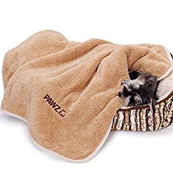 PAWZ Road Dog Blanket Luxury Wraps Fabric Soogan Exquisite Workmanship Ideal Blanket For Small and Medium Size Pets Light Brown
