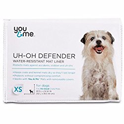 You & Me UH-OH Dog Mat Liner, XX-Small, 18.5 L X 11.5 W,