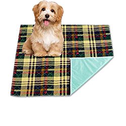 Reusable Washable Waterproof Pet Mat and Potty Training Mat For Housebreaking Your Pet – Soft Quilted Cotton Pet Mat With Bold Colors – Machine Washable And Dryer Friendly – Large 36″ x 34″ Size