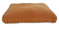 NAP Pet Bed Snuggle Terry and Suede Deluxe Pet Pillow, Camel, 35-Inch by 44-Inch