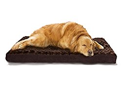 Furhaven Orthopedic Mattress Pet Bed, Jumbo, Chocolate, for Dogs and Cats