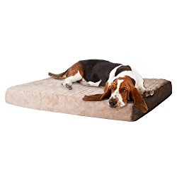 PETMAKER Memory Foam Dog Bed with Removable Cover, Large