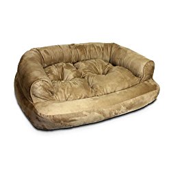 Snoozer Overstuffed Luxury Pet Sofa, Large, Camel