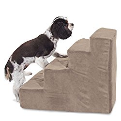 4 Step Stone Tan Suede Pet Stairs By Majestic Pet Products In Neutral Tone