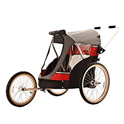 Wike Wagalong Pet Trailer + Strolling + Jogging – Red/Gray