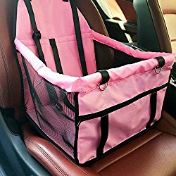 HIPPIH Car Pet Collapsible Package Mesh Sided Travel Cars Booster Seats