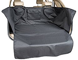 INNX Waterproof Pets Dog Cargo Liner cover Heavy Duty Non Slip Canine Cargo Cover for SUVs, Standard Size (Cargo Cover, Black, 41″Wx52″Lx17.7″H)