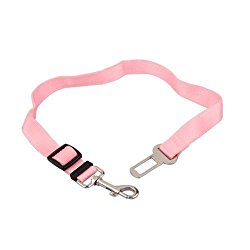 Pink Car Vehicle Auto Seat Safety Belt Seatbelt for Dog Pet