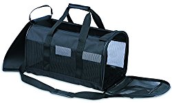 Petmate Soft-Sided Kennel Cab Pet Carrier,Black,Up to 20lbs