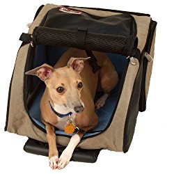 Snoozer Roll Around 4-in-1 Pet Carrier, Khaki, Black & Blue, Large