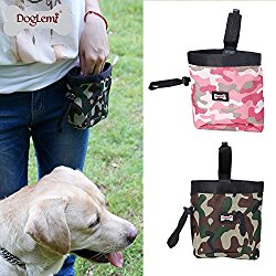 Camuflage Design Pet Treat Tote Outdoor Dog Treat Pouch for training (13613.5cm, Green)