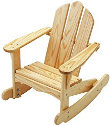 Little Colorado Child’s Adirondack Rocking Chair- Unfinished