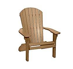 Poly Fan-Back Adirondack Chair (Weatherwood)