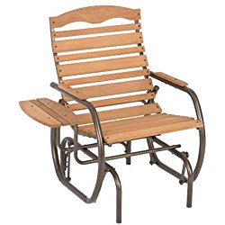 Jack Post CG-21Z Country Garden Glider Chair with Tray, Bronze