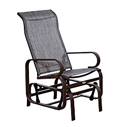 Outsunny Outdoor Fabric Gliding Chair