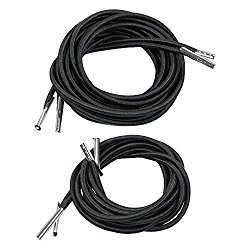 Sunnydaze Universal Replacement Bungee Cord Laces for Zero Gravity Lounge Chair Recliners, Laces One Chair, Contains 4 Black Strings