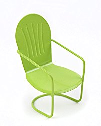 Touch of Nature Miniature Garden Glider Chair, Pastel Green, 3-Inch