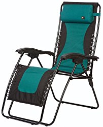 Faulkner 48966 Laguna Style Dual Green Padded Recliner with Plastic Armrests, Standard