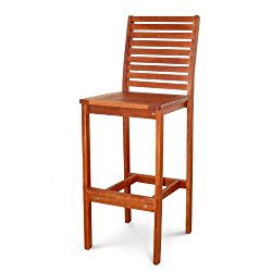 VIFAH V495 Outdoor Wood Bar Chair