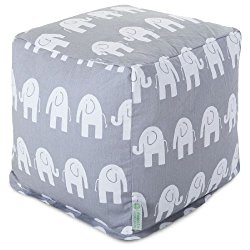 Majestic Home Goods Ellie Small Cube, Gray