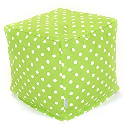 Majestic Home Goods Lime Small Polka Dot Cube, Small