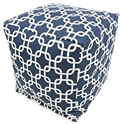 Majestic Home Goods Links Cube, Small, Navy Blue