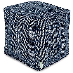 Majestic Home Goods Navajo Cube, Small, Navy