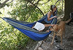 Ludwing Rhyser Canvas Hammock Cotton Fabric Travel Camping Hammock One Person(Red)