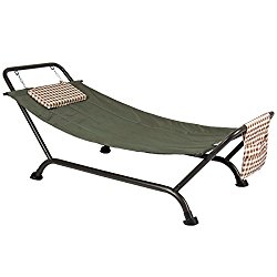 Best Choice Products Deluxe Pillow Hammock With Stand Supports 500lb Outdoor Yard Garden Patio Furniture
