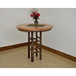 A&L FURNITURE CO. 42″ Round Hickory Bar Table